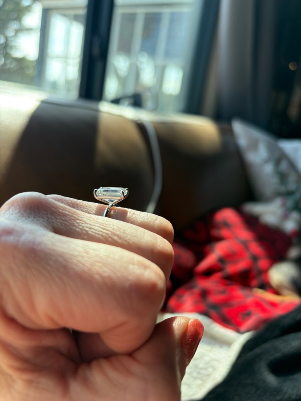 Ring Concierge 4.03 ct Emerald Lab Diamond set in Platinum IGI INCREDIBLE - Picture 11 of 17